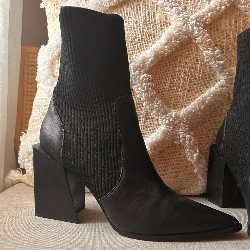 Steve Madden Tackle Black Boots